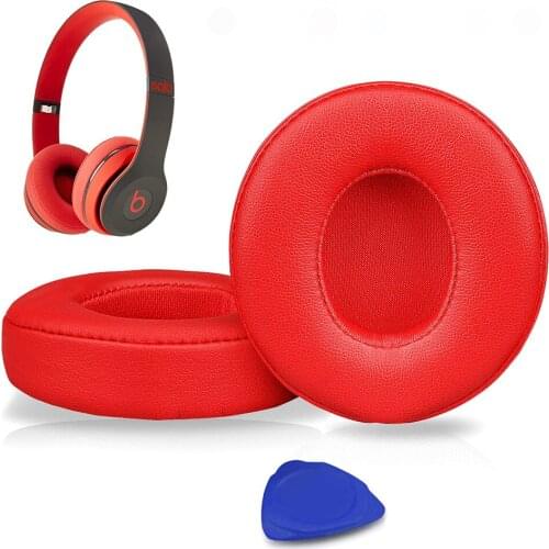 1Pair Soft Durable Replacement Ear Pads foam Cushions Kit Memory Foam Earpads Cover for Beats Solo 2.0 3.0 Wireless Headphones