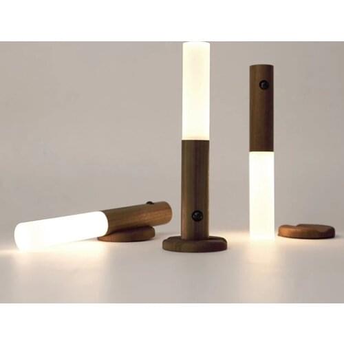 Motion Sensor Night Light LED Rechargeable Magnetic Base Night Lights Indoor Outdoor Decor Home Light Study Reading Light Lamp