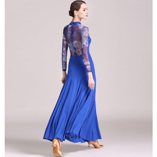 Ballroom dance wear women Modern dance training clothes Waltz Tango Rumba performance uniforms Social dance suit big skirt S9032