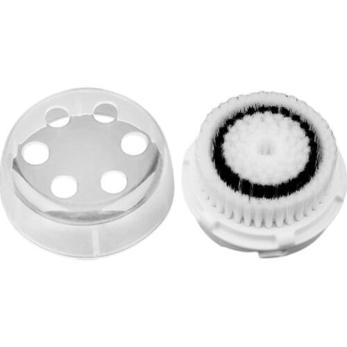 Exfoliates Dead Skin Cells Plastic & Fine Fiber Replacement Facial Cleansing Brush Heads For Facial Cleansers