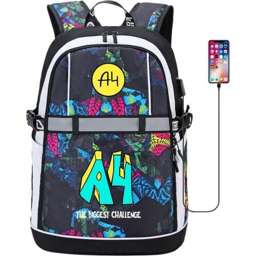 2021 Autumn мерч а4 boy Girl School Bag High Quality Waterproof Children Backpack Fashion мерч а4 USB charging Book Bags