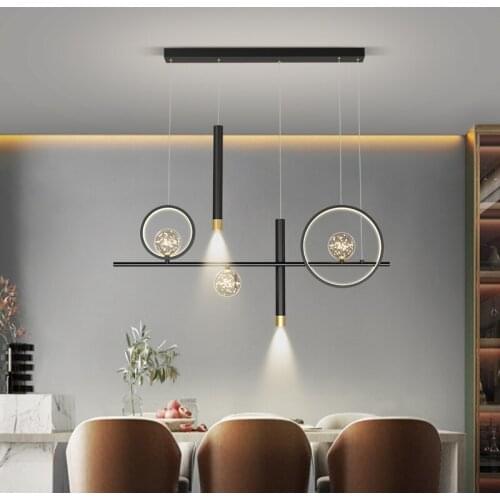 Nordic modern led dining room chandeliers for living bedroom simple home indoor lighting decorative lamps Brightnes Dimmable