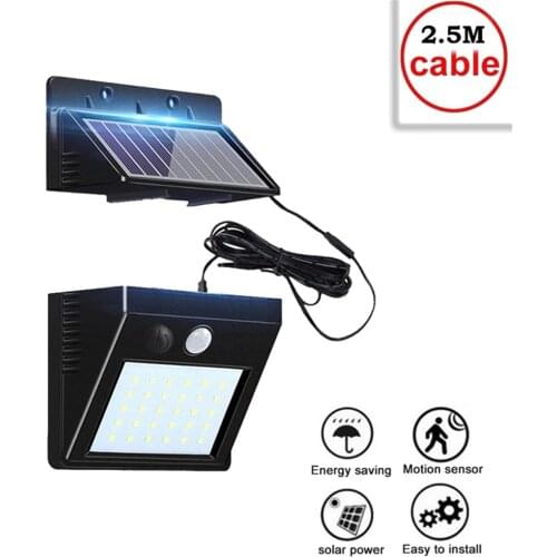 30 LEDs light PIR Motion Sensor Outdoor Waterproof Solar Powered lamp Waterproof Wall for Garden Yard Path Decoration indoor hom