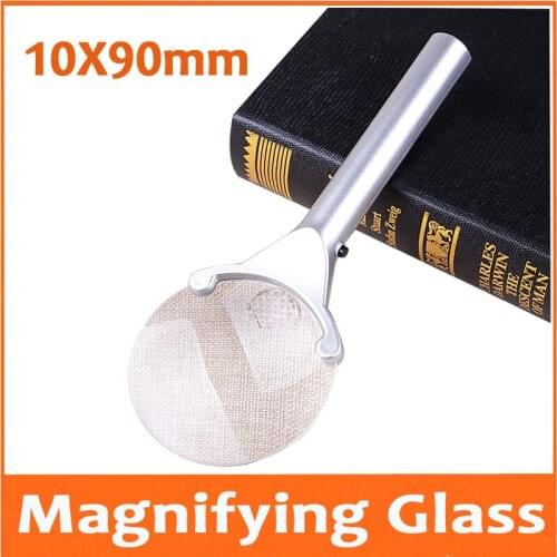 2.5X 6X 90MM Handheld LED Illuminated Educational Toy Reading Magnifier with Light for Old Men Magnifying Glass Loupe Glasses