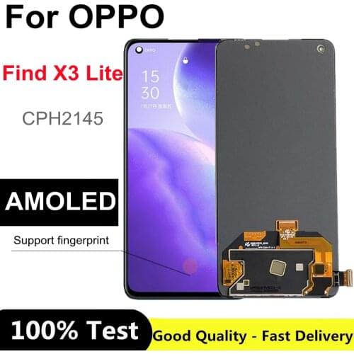 6.43" AMOLED For Oppo Find X3 Lite CPH2145 LCD Display Touch Screen Digitizer Assembly For OPPO Find X3 Lite LCD