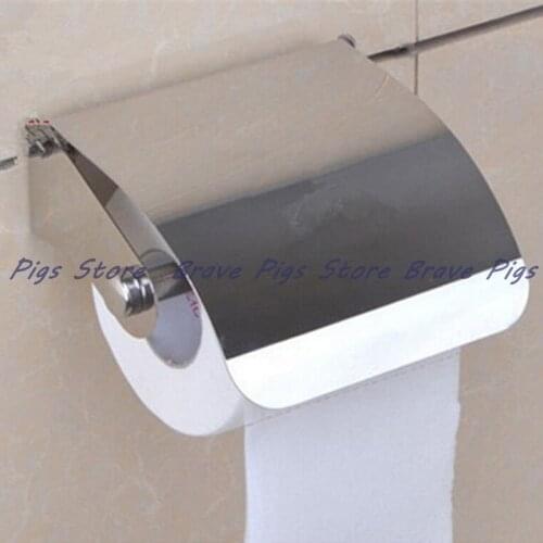 1PCS Amazing Durable Stainless Steel Toilet Paper Holder Tissue Paper Holder Box Holder Roll Bathroom Accessories