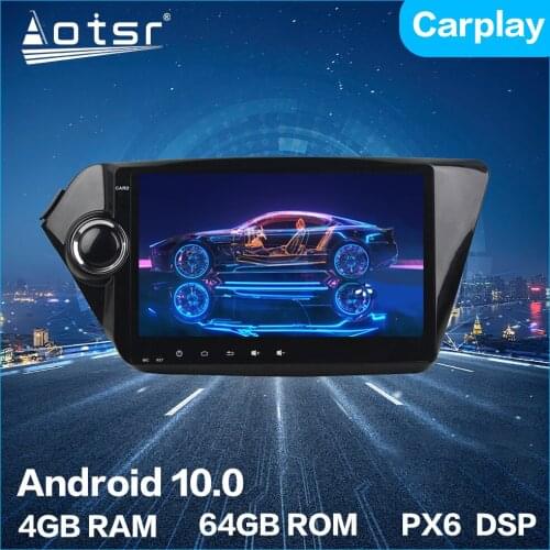 Aotsr Android 10.0 4+64G Car Radio Player GPS Navigation Car Stereo HD Multimedia HeadUnit For Kia K2 RIO 2011- 2015 DSP Carplay