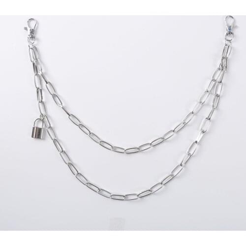 Gothic Keys Chain for pants women men keychain clip on chains pants belts punk jeans Rock Hip Hop jewelry