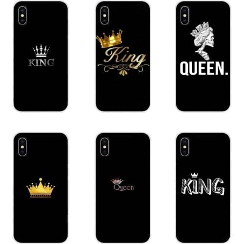 For Huawei G7 G8 P8 P9 P10 P20 P30 Lite Mini Pro P Smart Plus 2017 2018 2019 Accessories Phone Cases Covers Queen and king crown