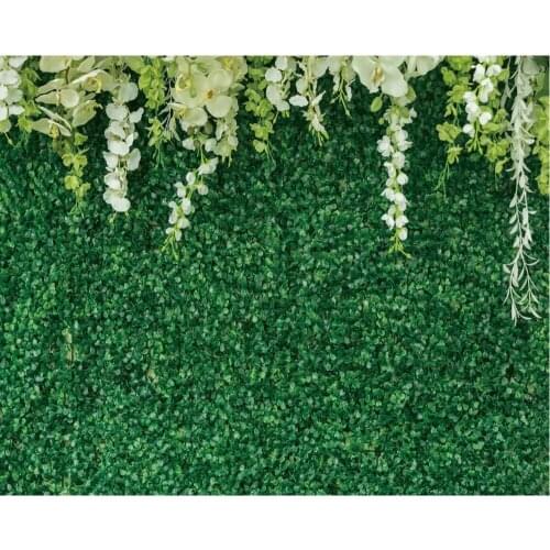 Phalaenopsis Flower Grass Wall Backdrop Baby Shower Party Birthday Room Decor Photo Booth Studio Prop