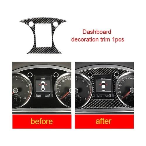 For Volkswagen Magotan 2012-2016 CC 2012-2018 passat B7 carbon fiber Dashboard decoration trim 1pc