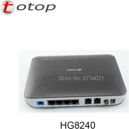 Huawei gpon onu HG8240 1GE+3FE+4LANS+WIFI gpon onu for fiber optic network router