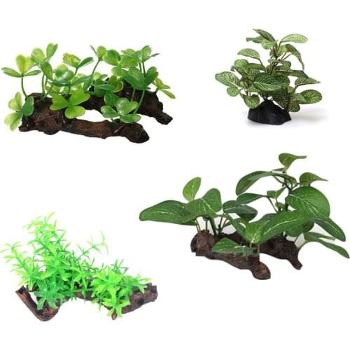 Artificial Aquarium Plant Decor Fish Tank Submersible Grass Ornament CLH@8