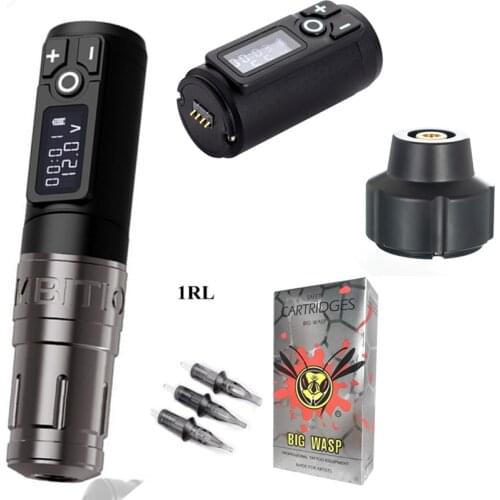 Ambition Storm Wand Wireless Tattoo Pen Machine Brushless DC Motor Fast Charging Lithium Battery RCA Adapter Cartridge Neede