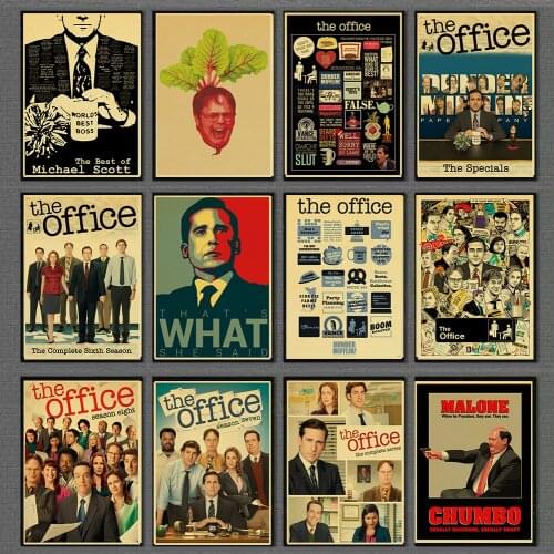 Newly American TV Series The Office Retro Poster kraft paper Wall Stickers Vintage Poster Prints For Bar And Home Decor