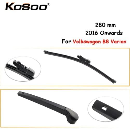 KOSOO Auto RearWiper Blade For Volkswagen B8 Variant,280mm 2016 Onwards Rear Window Windshield Wiper Blades Arm,Car Accessories