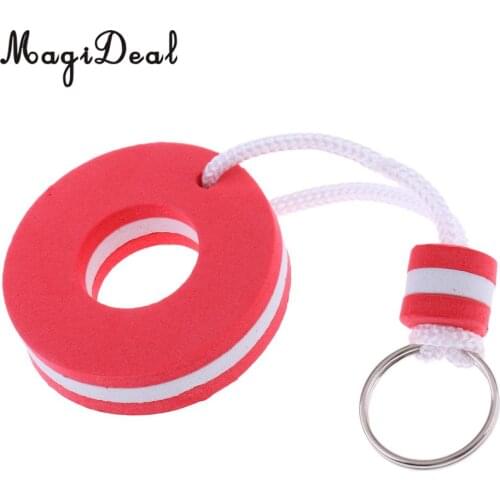 MagiDeal Boat Floating Key Chain Storage Keychain Marine Keys Holder- Red Buoy Shaped