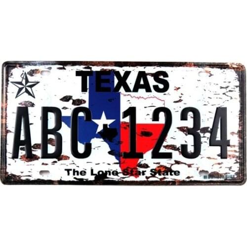 Dekohop Metal Decorative Retro Decor wall Ornament Texas wall graphics gráficos de parede настенная графика