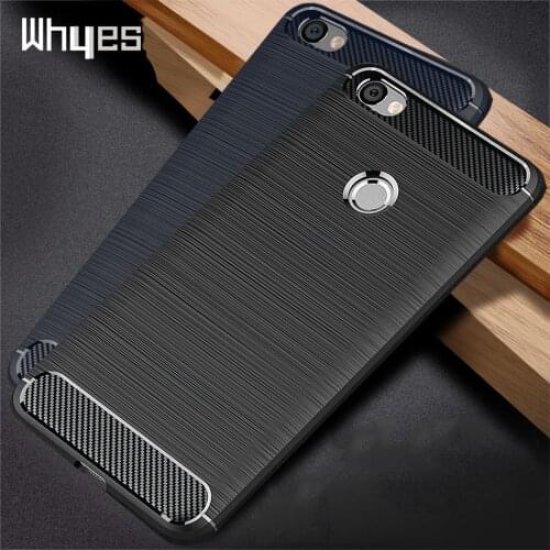 Whyes Soft TPU Case For Xiaomi Redmi Note 5A Prime Silicone Fiber Carbon Silicon Phone Cover For Redmi Note 5A Case