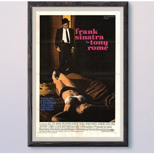 N558 TONY ROME Vintage Classic Movie Wall Silk Cloth HD Poster Art Home Decoration Gift