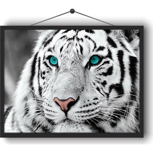 5D DIY Full Circle Diamond Embroidery Kit "tiger" Animal Series 2 Mosaic Home Handmade Crafts Decorations Hanging Pictures