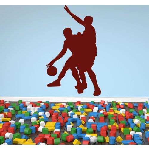 Gym Studio Wall Decals Quotes For Office Basketball Block Readers Wall Stickers Interior Art Vinyl Sticker Vinilos Paredes LA125