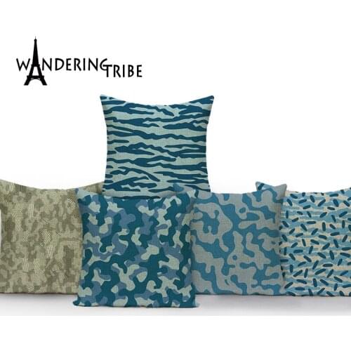 Abstract Custom Pillow Cases Geometric Case Pillow Home Living Room Decoration Cushions Cover Camouflage Covers for Cushions