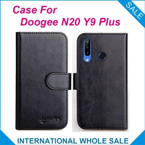 Original! Doogee N20 Y9 Plus Case 6 Colors High Quality Flip Leather Wallet Case For Doogee N20 Y9 Plus Cover Slots Phone Bag
