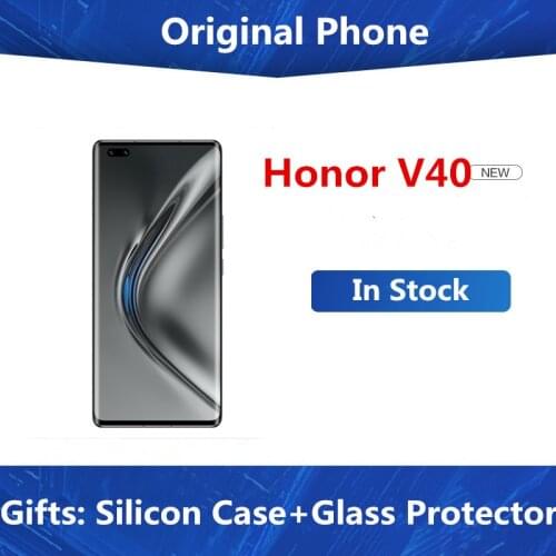 Original Honor V40 5G Mobile Phone Dimensity 1000+ Android 10.0 6.72" OLED 120HZ 8GB RAM 256GB ROM 50.0MP 66W Super Charger Qi