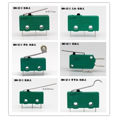 Sliver Contact Micro switch Limit Switch KW4-3Z-3 KW3-OZ-1 KW3-OZ-0 KW3-OZ-2 KW3-OZ-3 KW3-OZ-4 KW3-OZ-5 KW3-OZ-9