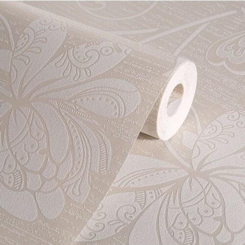 WELL Non-Woven Modern Iris Japonica Flower Pattern Wallpaper Home Decor TV Background Decoration