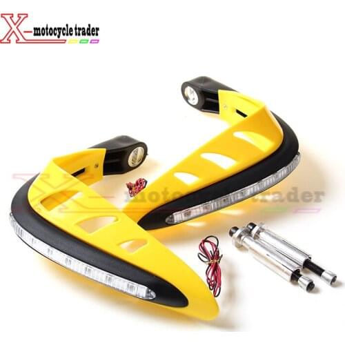 Motorcycle Hand Guards Light Motorbike Hand Guards Handguard Handlebar Protector LED Light Car String New Universal