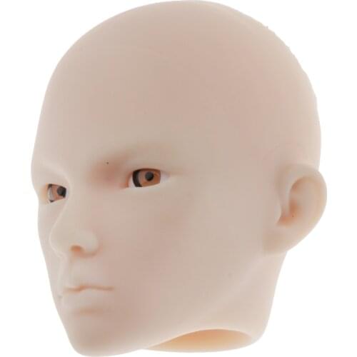 1/6 Mini Vinyl Head Sculpt Doll Head Parts Practice Makeup Prop for 12" Figures
