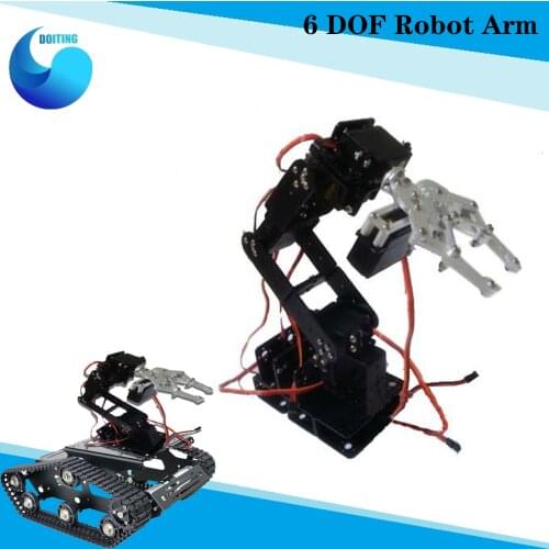 6 DoF Robot Arm, Mechanical Hand With Claw+Metal Base +Manipulator High Torque Servo by ESPduino Kit for Arduino