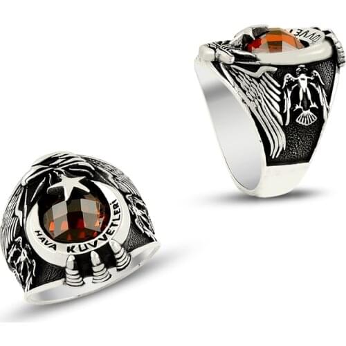 925 Silver Turkish Air Force Rings for Men