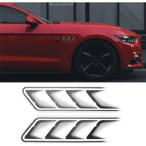Car Styling Fake Vents Decoration Sticker for Ford MK3 MK4 MK5 Fiesta Ecosport Kuga Explorer Edge Mustang 3 4 ST Mondeo
