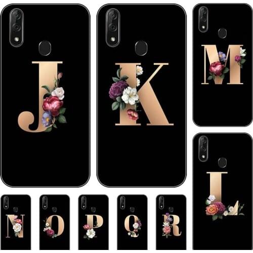 For ZTE Blade V10 Vita 6.26" Case For ZTE Blade V10 V 10 2019 Funny Custom Letter Couple Cover Fashion Black TPU Soft Coque