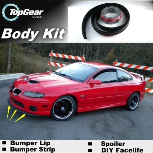 Bumper Lip Deflector Lips For Pontiac GTO 2001~2006 Front Spoiler Skirt For TopGear Friends Car Tuning View / Body Kit / Strip
