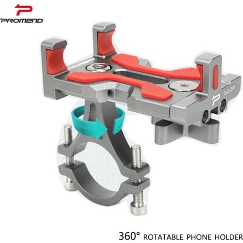 PROMEND Aluminum Alloy bicycle Holder Rotatable phone holder MTB bike motorcycle car mobile navigation bracket equipment parts