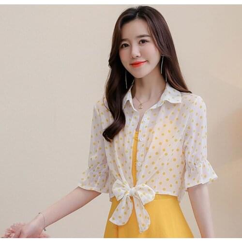 Блузки в горошек DFRCAEG China At AliExpress