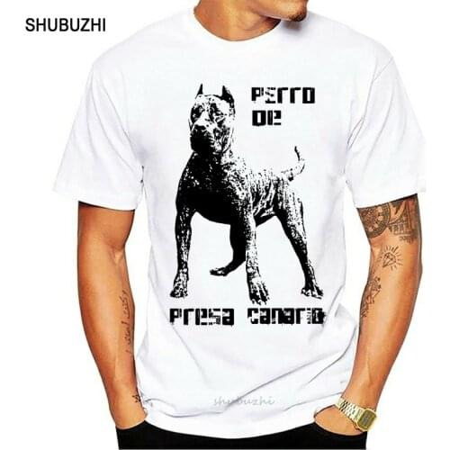 Fashion Brand T Shirts Men Summer Print Casual T-Shirt Men Brand Perro De Presa Canario Dogo - Dog Customize T Shirts