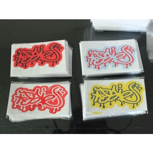 Custom die cut transparent pvc sticker