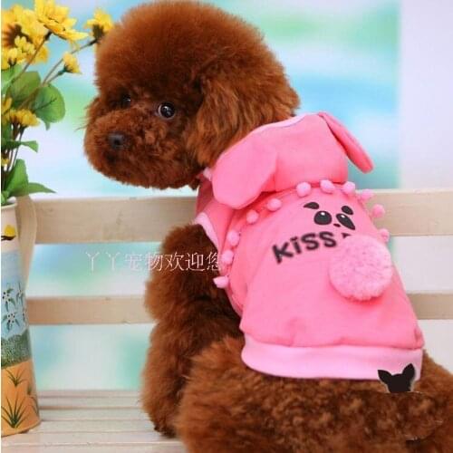 Hot sale dog clothes cute big ear puppy hoodies shirt pet summer cosplay suit S M L