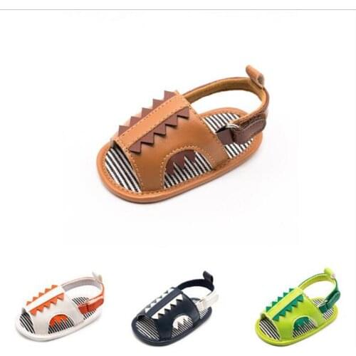 Fashion Summer Baby Sandals PU Leather Newborn First Walkers Soft Sole Non-Slip Infant Boy Girl Shoes