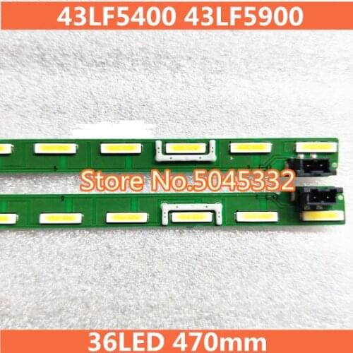 New 15set=30 PCS 36LED 470mm LED strip for LG 43LF5400 43LF5900 MAK632C7801 G1GAN01-0794A G1GAN01-0793A 43inch FHD R L Type