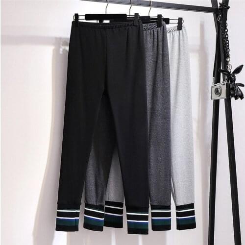 2020 New Oversize Stretch leggings Women Autumn Winter Cozy Cotton Pants Plus size 6XL Elastic waist Casual Pants Trousers KW103