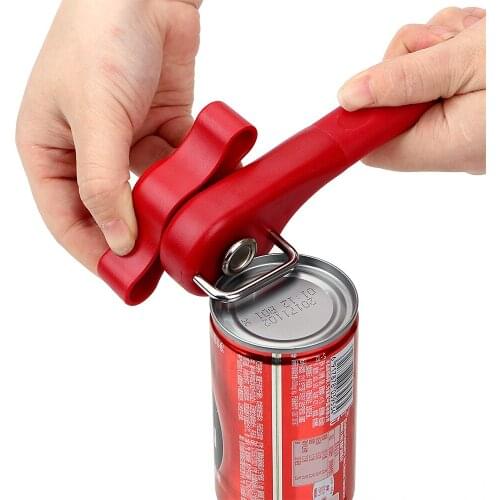 Easy Manual Metal Can Opener Openers with Turn Knob Household Kitchen Tools Stainless Steel Professional Effortless