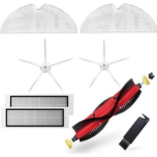 For Roborock S5 Max Accessories Detachable Main Brush,Silicon Side Brush Washable Filter for S6 S50 S6 MaxV S4 E4