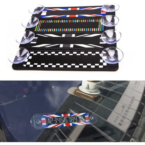 Temporary Parking Sign Phone Number Card Air Adsorption England Style