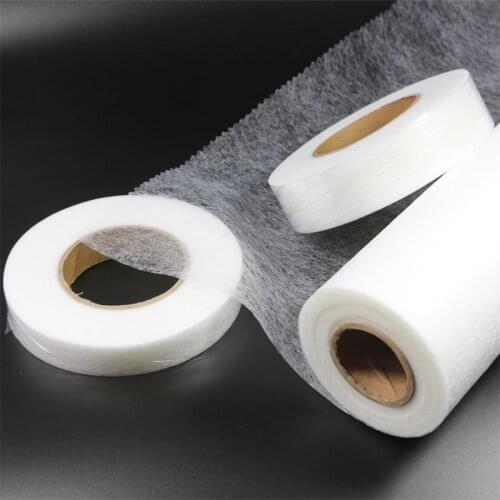 White 6cm Double Sided Sewing Accessory Adhesive Tape Cloth Apparel Fusible Interlining Fabric Tape 70 Yards/roll